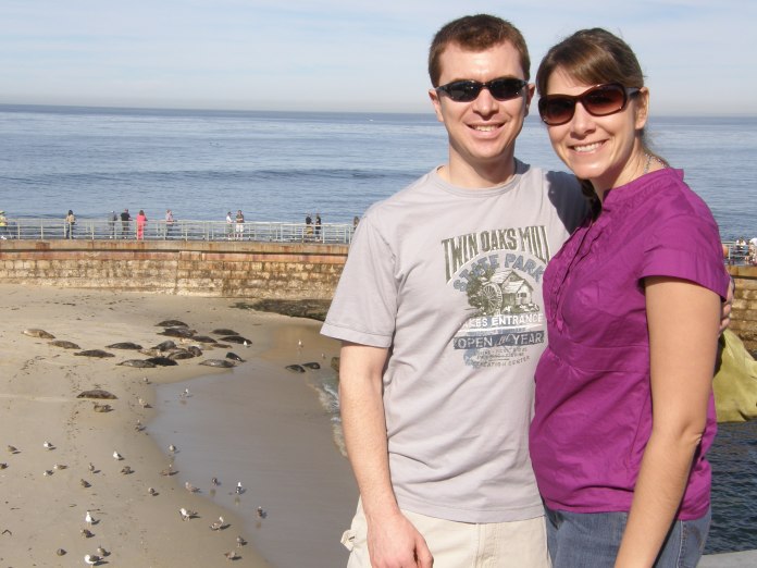 Checking out the seals at La Jolla
