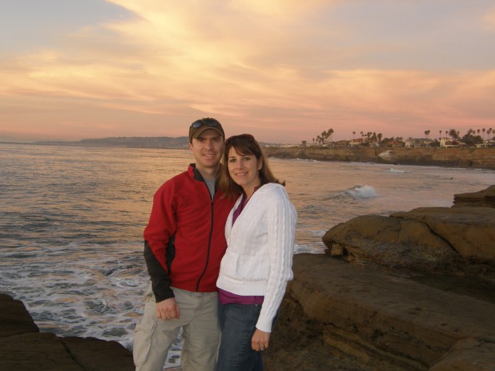 Watching the sun set at Sunset Cliffs