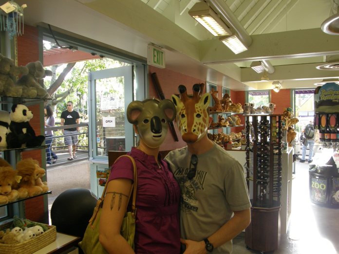 Having fun at the San Diego Zoo