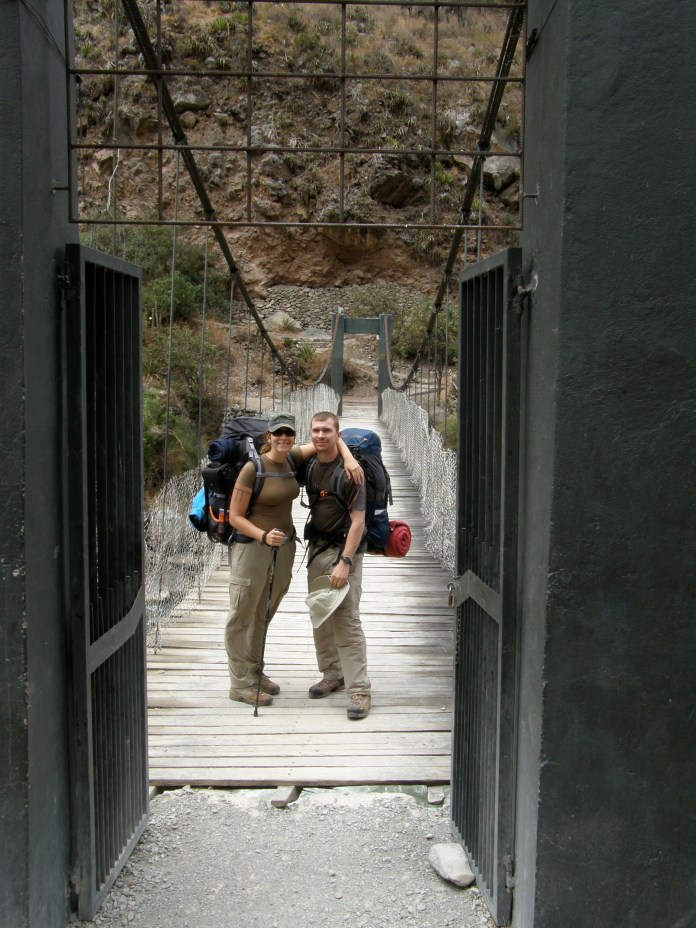 Crossing the bridge and there is no turning back