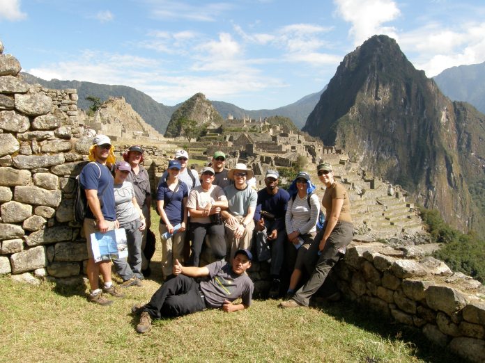 Group Photo at Machu Picchu.